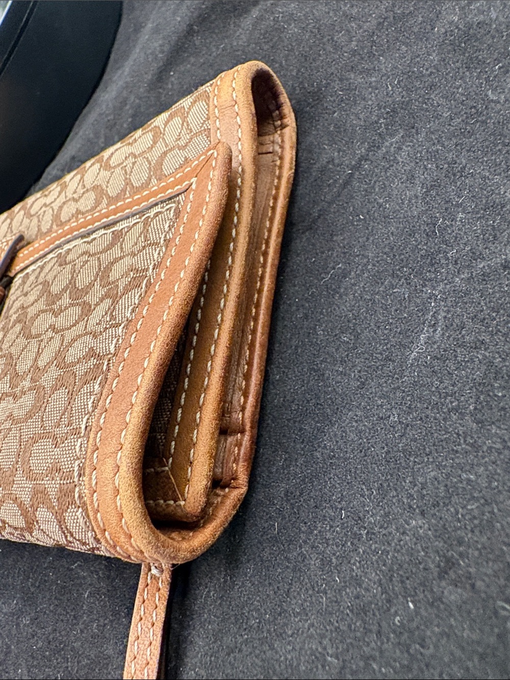 Y2K Coach Soho Signature Jacquard Canvas Buckle Wallet and Checkbook insert VGUC - Picture 15 of 17